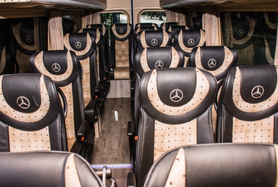 budapest airport transfers and sightseeing tours mercedes luxury minibus inside